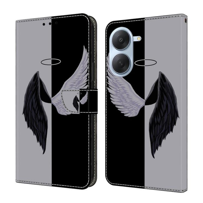 Funda para teléfono de cuero vegano pintado con efecto cristal, For Redmi Note 15 5G / 4G Global 164mm, For Redmi Note 15 Pro 5G Global 163.6mm, For Redmi 15C 5G / 4G EU 173mm, For Redmi 15 5G Global / 4G SEA 169.5mm, For Redmi 15 5G / 4G EU 171mm     ...