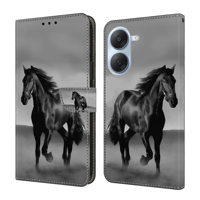 Funda para teléfono de cuero vegano pintado con efecto cristal, For Redmi Note 15 5G / 4G Global 164mm, For Redmi Note 15 Pro 5G Global 163.6mm, For Redmi 15C 5G / 4G EU 173mm, For Redmi 15 5G Global / 4G SEA 169.5mm, For Redmi 15 5G / 4G EU 171mm     ...