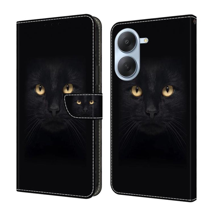 Funda para teléfono de cuero vegano pintado con efecto cristal, For Redmi Note 15 5G / 4G Global 164mm, For Redmi Note 15 Pro 5G Global 163.6mm, For Redmi 15C 5G / 4G EU 173mm, For Redmi 15 5G Global / 4G SEA 169.5mm, For Redmi 15 5G / 4G EU 171mm     ...