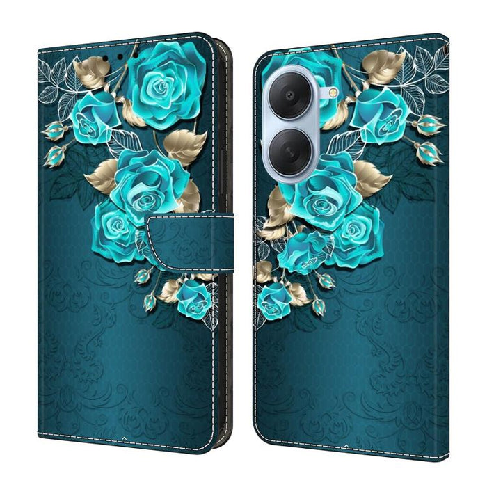 Funda para teléfono de cuero vegano pintado con efecto cristal, For Redmi Note 15 5G / 4G Global 164mm, For Redmi Note 15 Pro 5G Global 163.6mm, For Redmi 15C 5G / 4G EU 173mm, For Redmi 15 5G Global / 4G SEA 169.5mm, For Redmi 15 5G / 4G EU 171mm     ...