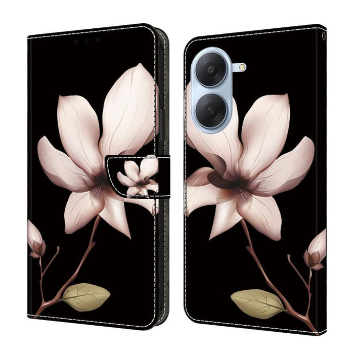 Funda para teléfono de cuero vegano pintado con efecto cristal, For Redmi Note 15 5G / 4G Global 164mm, For Redmi Note 15 Pro 5G Global 163.6mm, For Redmi 15C 5G / 4G EU 173mm, For Redmi 15 5G Global / 4G SEA 169.5mm, For Redmi 15 5G / 4G EU 171mm     ...