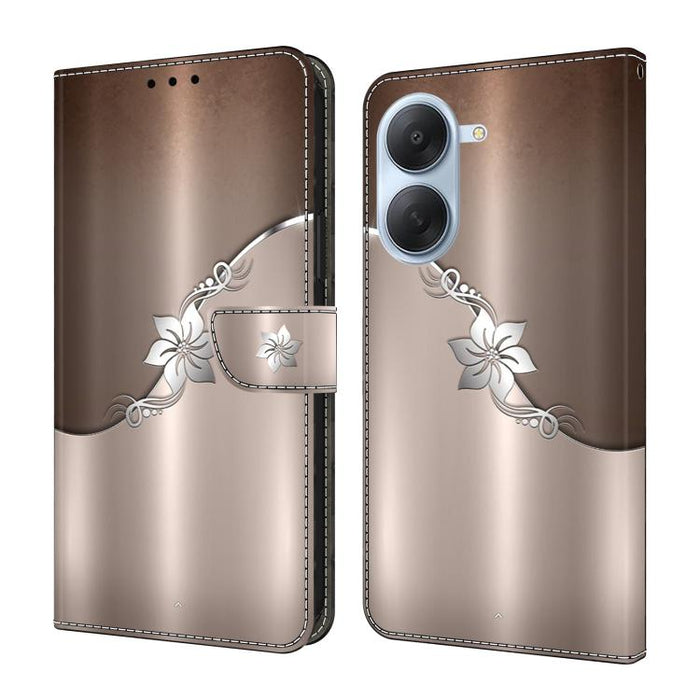 Funda para teléfono de cuero vegano pintado con efecto cristal, For Redmi Note 15 5G / 4G Global 164mm, For Redmi Note 15 Pro 5G Global 163.6mm, For Redmi 15C 5G / 4G EU 173mm, For Redmi 15 5G Global / 4G SEA 169.5mm, For Redmi 15 5G / 4G EU 171mm     ...