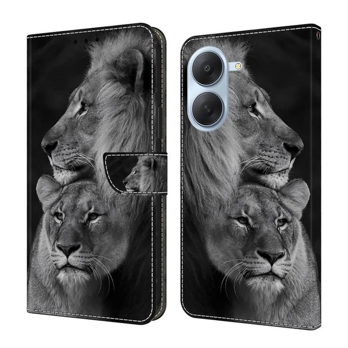 Funda para teléfono de cuero vegano pintado con efecto cristal, For Redmi Note 15 5G / 4G Global 164mm, For Redmi Note 15 Pro 5G Global 163.6mm, For Redmi 15C 5G / 4G EU 173mm, For Redmi 15 5G Global / 4G SEA 169.5mm, For Redmi 15 5G / 4G EU 171mm     ...