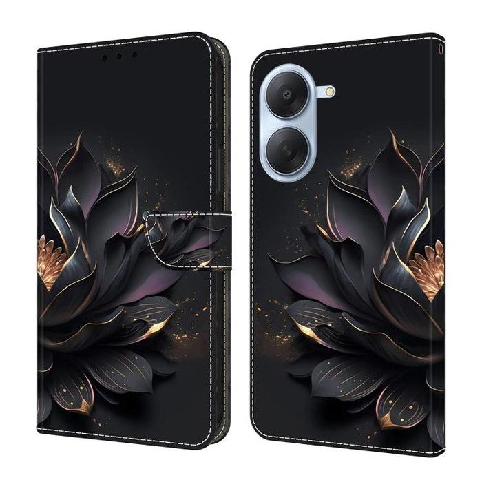 Funda para teléfono de cuero vegano pintado con efecto cristal, For Redmi Note 15 5G / 4G Global 164mm, For Redmi Note 15 Pro 5G Global 163.6mm, For Redmi 15C 5G / 4G EU 173mm, For Redmi 15 5G Global / 4G SEA 169.5mm, For Redmi 15 5G / 4G EU 171mm     ...
