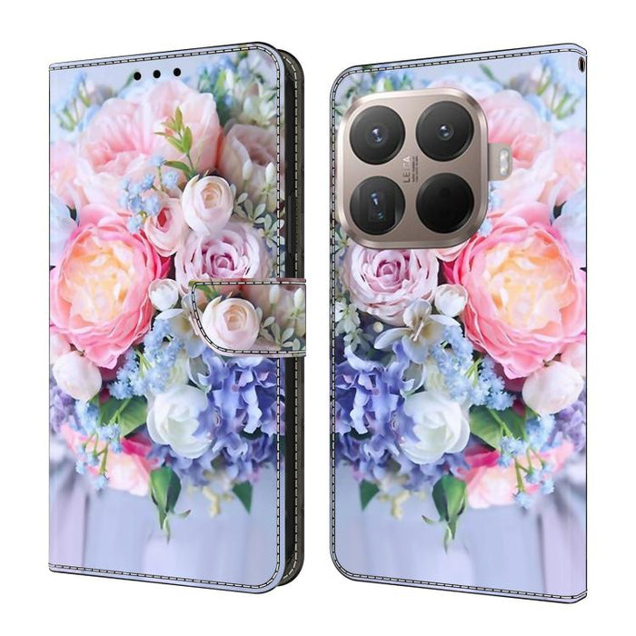 Funda para teléfono de cuero vegano pintado con efecto cristal, For Xiaomi 17T Pro 5G, For Xiaomi 17T 5G, For Xiaomi 17 Ultra, For Xiaomi 15T Pro 5G, For Xiaomi 15T 5G, For Xiaomi 15 Pro