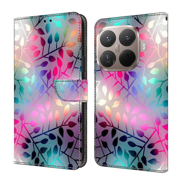 Funda para teléfono de cuero vegano pintado con efecto cristal, For Xiaomi 17T Pro 5G, For Xiaomi 17T 5G, For Xiaomi 17 Ultra, For Xiaomi 15T Pro 5G, For Xiaomi 15T 5G, For Xiaomi 15 Pro
