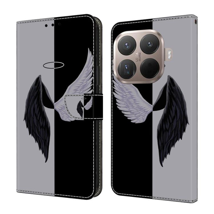 Funda para teléfono de cuero vegano pintado con efecto cristal, For Xiaomi 17T Pro 5G, For Xiaomi 17T 5G, For Xiaomi 17 Ultra, For Xiaomi 15T Pro 5G, For Xiaomi 15T 5G, For Xiaomi 15 Pro