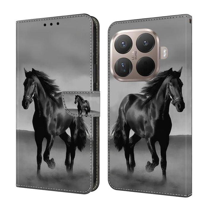 Funda para teléfono de cuero vegano pintado con efecto cristal, For Xiaomi 17T Pro 5G, For Xiaomi 17T 5G, For Xiaomi 17 Ultra, For Xiaomi 15T Pro 5G, For Xiaomi 15T 5G, For Xiaomi 15 Pro