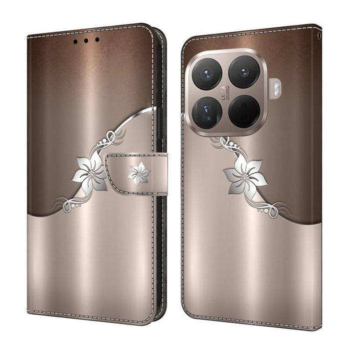 Funda para teléfono de cuero vegano pintado con efecto cristal, For Xiaomi 17T Pro 5G, For Xiaomi 17T 5G, For Xiaomi 17 Ultra, For Xiaomi 15T Pro 5G, For Xiaomi 15T 5G, For Xiaomi 15 Pro