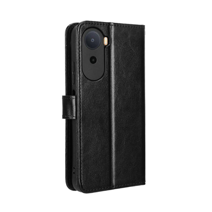 Funda para teléfono de cuero vegano con textura retro Crazy Horse, For Redmi A7 Pro 171mm / Poco C85x 5G, For Redmi 15a 5G / R70 5G / R70m 5G, For Redmi Turbo 5 Max 5G / Poco X8 Pro Max, For Redmi Turbo 5 5G / Poco X8 Pro
