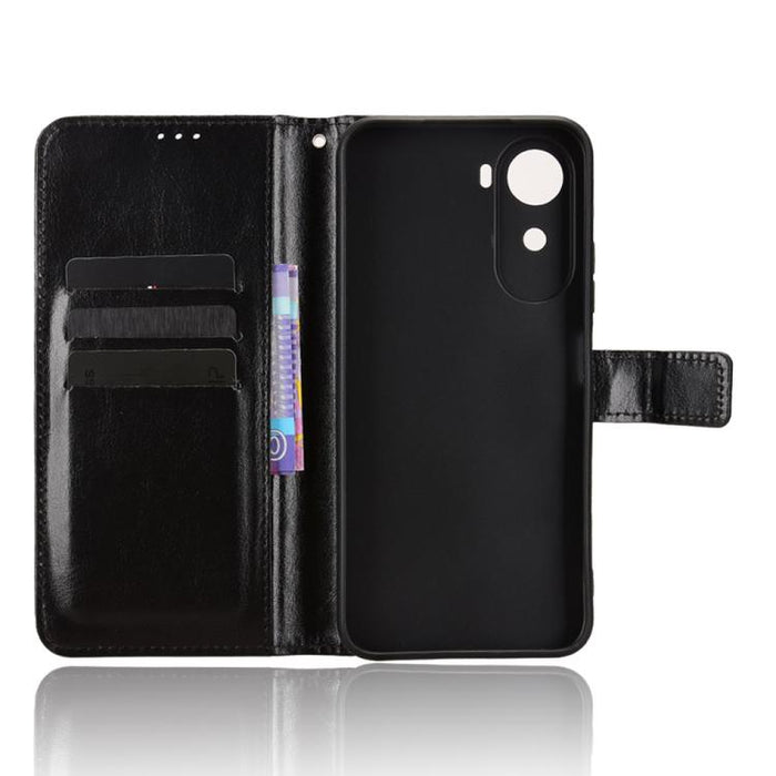 Funda para teléfono de cuero vegano con textura retro Crazy Horse, For Redmi A7 Pro 171mm / Poco C85x 5G, For Redmi 15a 5G / R70 5G / R70m 5G, For Redmi Turbo 5 Max 5G / Poco X8 Pro Max, For Redmi Turbo 5 5G / Poco X8 Pro