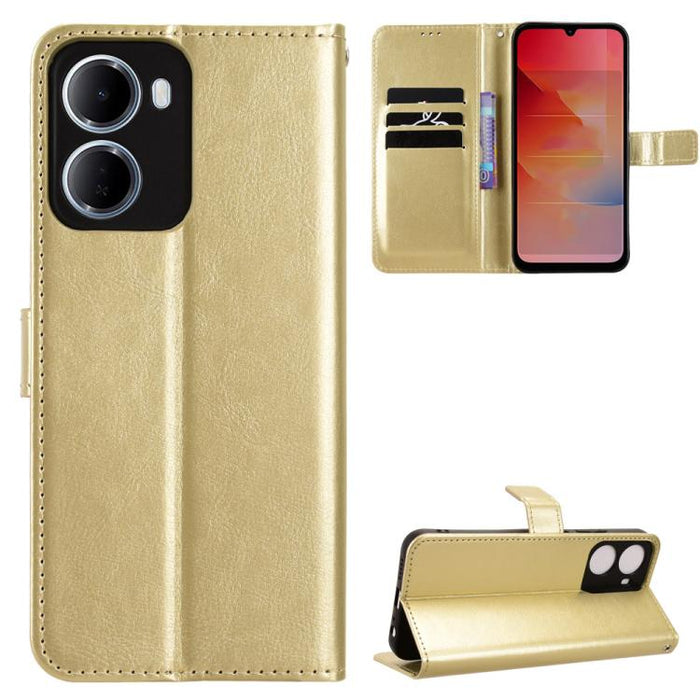 Funda para teléfono de cuero vegano con textura retro Crazy Horse, For Redmi A7 Pro 171mm / Poco C85x 5G, For Redmi 15a 5G / R70 5G / R70m 5G, For Redmi Turbo 5 Max 5G / Poco X8 Pro Max, For Redmi Turbo 5 5G / Poco X8 Pro