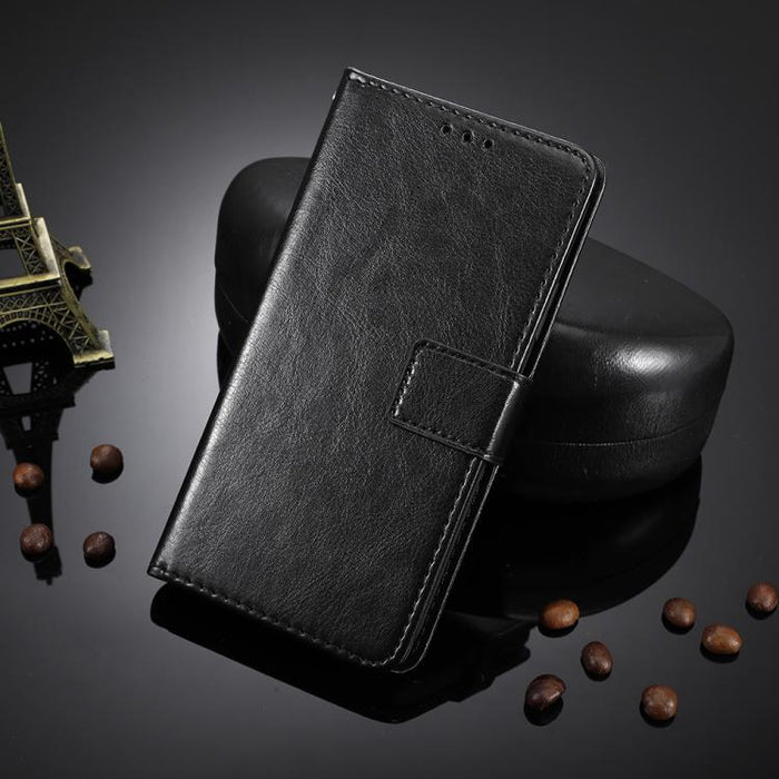 Funda para teléfono de cuero vegano con textura retro Crazy Horse, For iPhone 17e / 16e