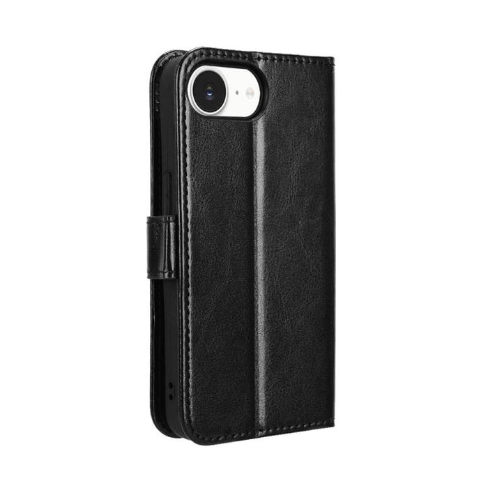 Funda para teléfono de cuero vegano con textura retro Crazy Horse, For iPhone 17e / 16e