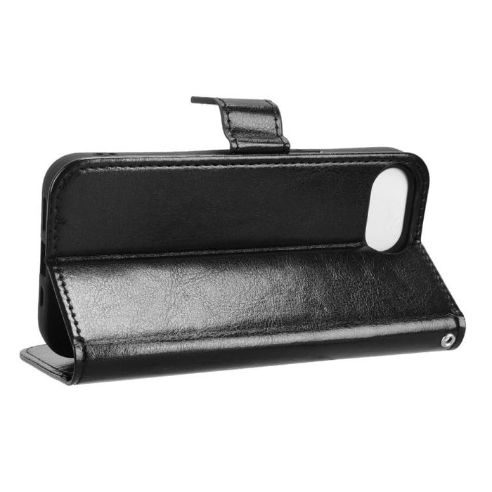 Funda para teléfono de cuero vegano con textura retro Crazy Horse, For iPhone 17e / 16e