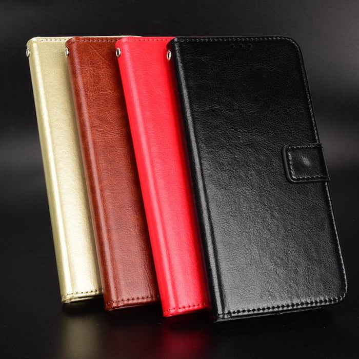 Funda para teléfono de cuero vegano con textura retro Crazy Horse, For iPhone 17e / 16e