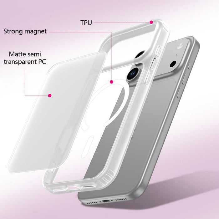 Funda híbrida de TPU y PC, resistente a los golpes y con imán, respetuosa con la piel., For iPhone 17 Pro Max, For iPhone 17 Pro, For iPhone 17, For iPhone Air, For iPhone 16 Pro Max, For iPhone 16 Pro, For iPhone 16 Plus, For iPhone 16                ...
