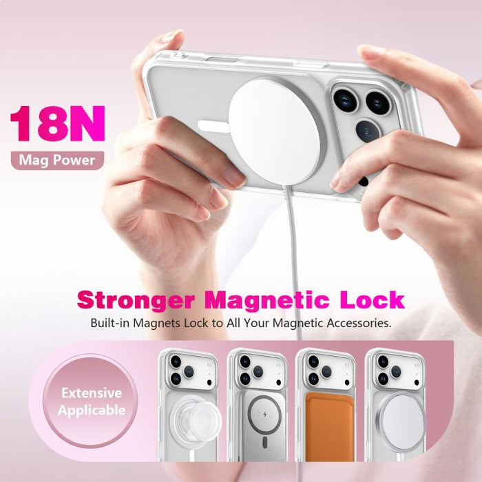 Funda híbrida de TPU y PC, resistente a los golpes y con imán, respetuosa con la piel., For iPhone 17 Pro Max, For iPhone 17 Pro, For iPhone 17, For iPhone Air, For iPhone 16 Pro Max, For iPhone 16 Pro, For iPhone 16 Plus, For iPhone 16                ...