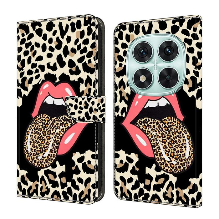 Funda para teléfono de cuero vegano pintado con efecto cristal, For Redmi Note 14 Pro 4G, For Redmi Note 14 4G 163.25mm, For Redmi Note 14 5G, For Redmi Note 14 Pro 5G