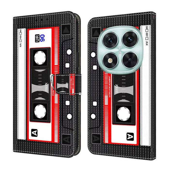 Funda para teléfono de cuero vegano pintado con efecto cristal, For Redmi Note 14 Pro 4G, For Redmi Note 14 4G 163.25mm, For Redmi Note 14 5G, For Redmi Note 14 Pro 5G