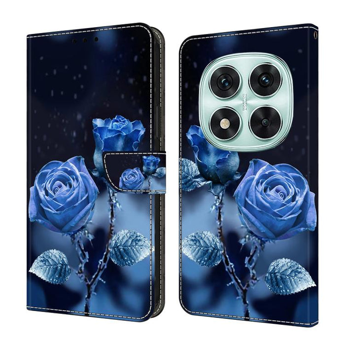 Funda para teléfono de cuero vegano pintado con efecto cristal, For Redmi Note 14 Pro 4G, For Redmi Note 14 4G 163.25mm, For Redmi Note 14 5G, For Redmi Note 14 Pro 5G