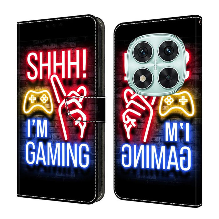 Funda para teléfono de cuero vegano pintado con efecto cristal, For Redmi Note 14 Pro 4G, For Redmi Note 14 4G 163.25mm, For Redmi Note 14 5G, For Redmi Note 14 Pro 5G