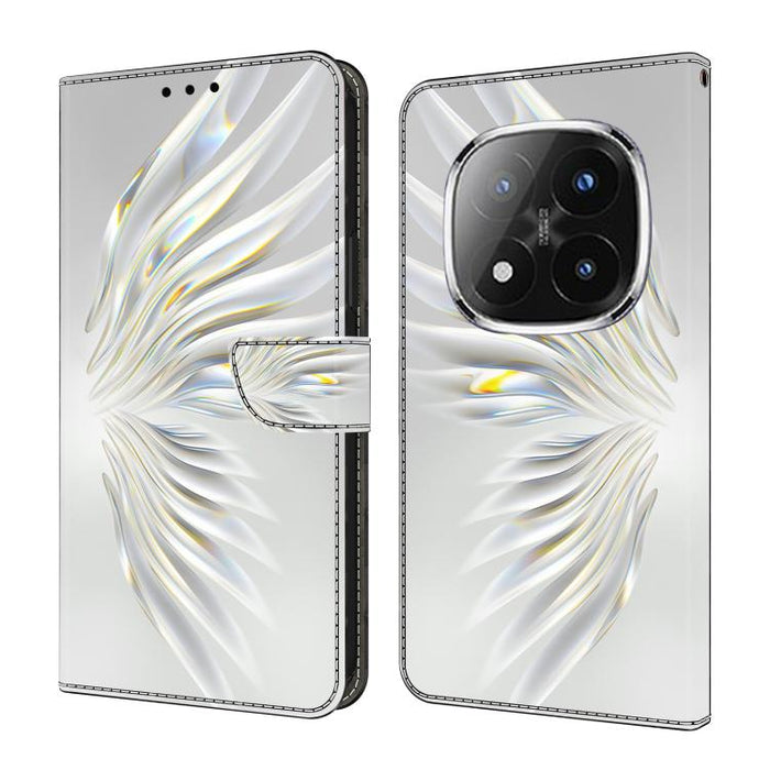 Funda para teléfono de cuero vegano pintado con efecto cristal, For Redmi 15 5G / 4G EU 171mm, For Redmi 15C 5G / 4G Global 171mm / Poco C85 4G, For Redmi Note 14 4G 164.84mm, For Redmi Note 14 Pro+ 5G / Poco X7 5G