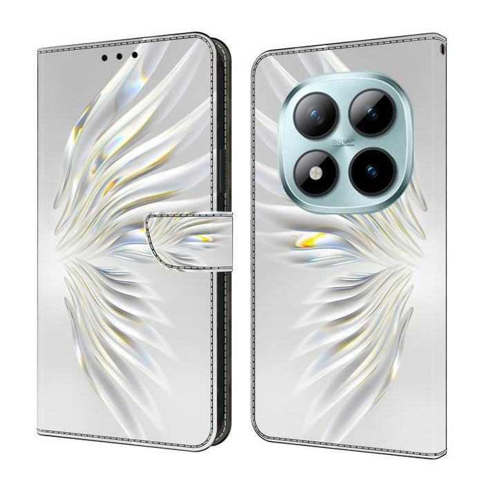 Funda para teléfono de cuero vegano pintado con efecto cristal, For Redmi Note 15 5G / 4G Global 164mm / Poco M8 5G, For Redmi Note 15 Pro 5G Global 163.6mm, For Redmi 15C 5G / 4G EU 173mm / Poco C85 5G, For Redmi 15 5G Global / 4G SEA 169.5mm