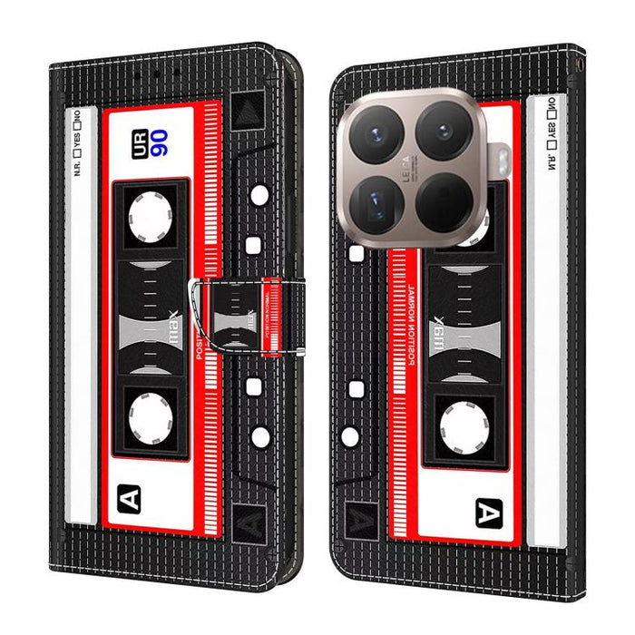 Funda para teléfono de cuero vegano pintado con efecto cristal, For Xiaomi 17 Ultra, For Xiaomi 15T Pro 5G, For Xiaomi 15T 5G, For Xiaomi 15 Pro