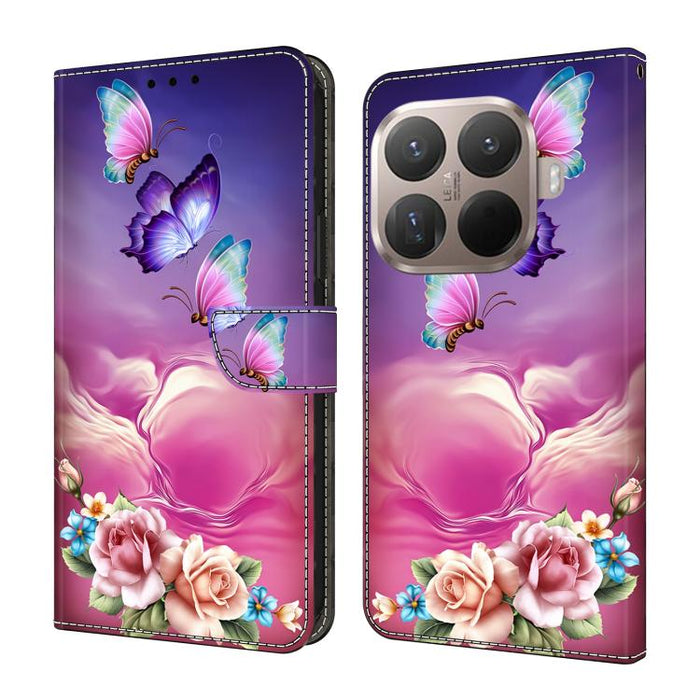 Funda para teléfono de cuero vegano pintado con efecto cristal, For Xiaomi 17 Ultra, For Xiaomi 15T Pro 5G, For Xiaomi 15T 5G, For Xiaomi 15 Pro