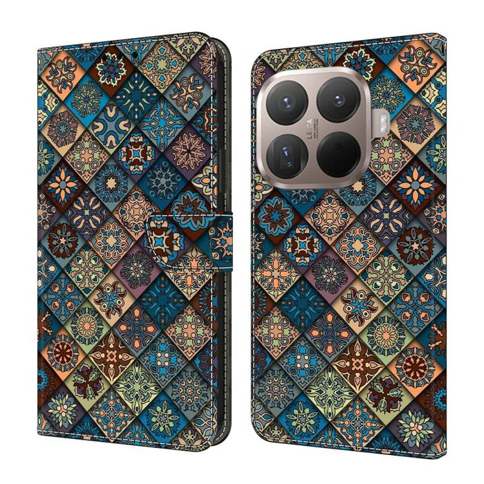 Funda para teléfono de cuero vegano pintado con efecto cristal, For Xiaomi 17 Ultra, For Xiaomi 15T Pro 5G, For Xiaomi 15T 5G, For Xiaomi 15 Pro
