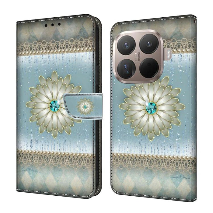 Funda para teléfono de cuero vegano pintado con efecto cristal, For Xiaomi 17 Ultra, For Xiaomi 15T Pro 5G, For Xiaomi 15T 5G, For Xiaomi 15 Pro