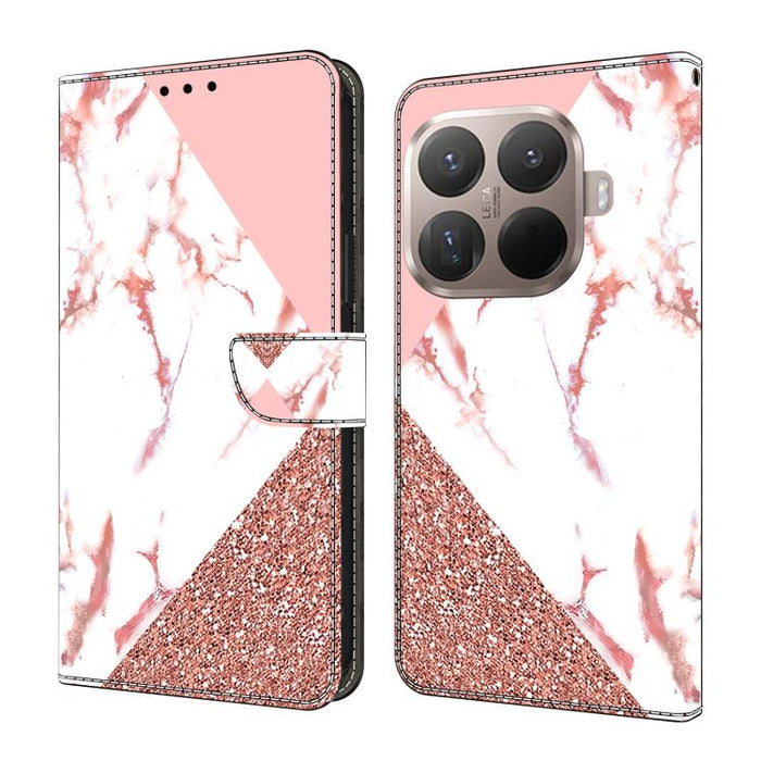 Funda para teléfono de cuero vegano pintado con efecto cristal, For Xiaomi 17 Ultra, For Xiaomi 15T Pro 5G, For Xiaomi 15T 5G, For Xiaomi 15 Pro