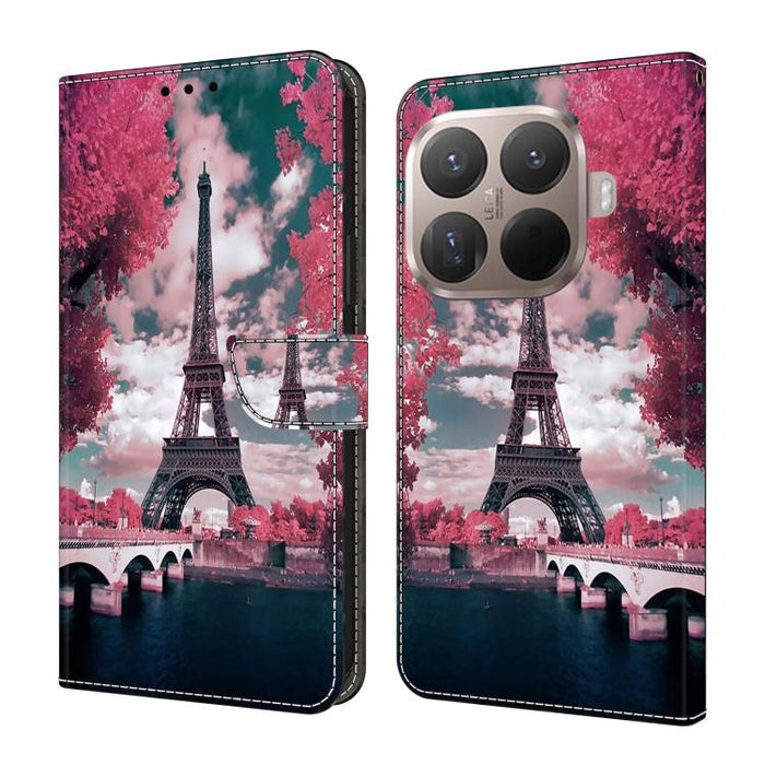Funda para teléfono de cuero vegano pintado con efecto cristal, For Xiaomi 17 Ultra, For Xiaomi 15T Pro 5G, For Xiaomi 15T 5G, For Xiaomi 15 Pro