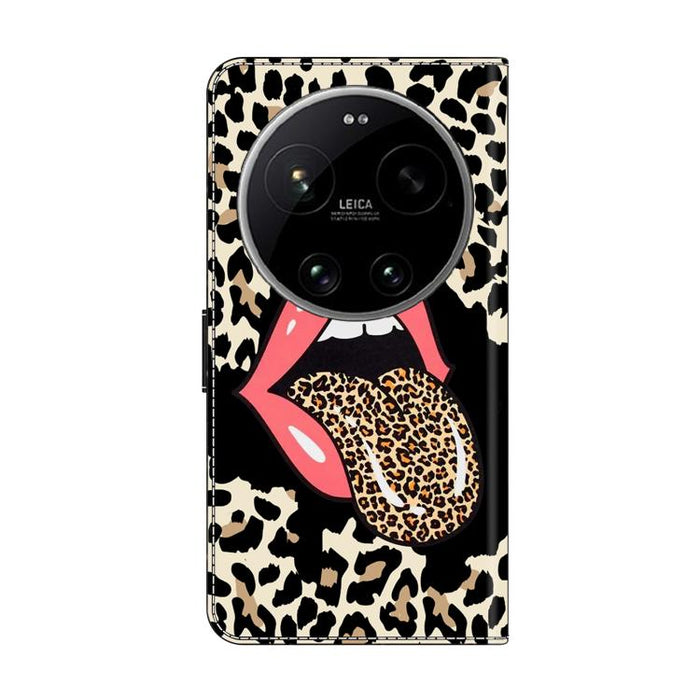 Funda para teléfono de cuero vegano pintado con efecto cristal, For Xiaomi 17 Ultra, For Xiaomi 15T Pro 5G, For Xiaomi 15T 5G, For Xiaomi 15 Pro