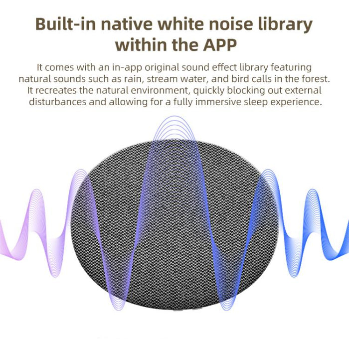 Máquina de sonido para almohada ultradelgada X5 Pro con ruido blanco y altavoz Bluetooth inalámbrico para dormir.
