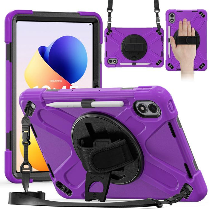Funda híbrida de silicona para tablet PC con soporte giratorio y correa para el hombro., For Xiaomi Redmi Pad 2 Pro 12.1 2026