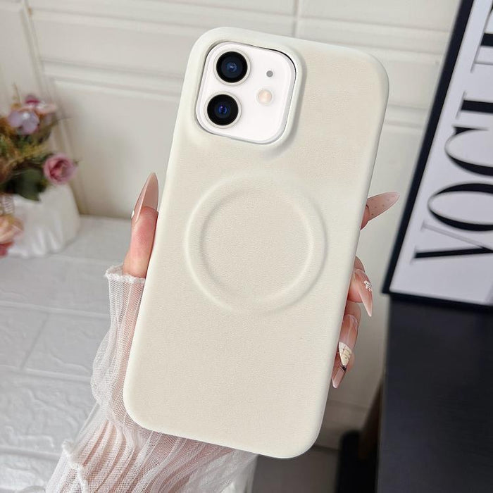 Funda magnética para teléfono con acabado mate aterciopelado de policarbonato y piel vegana., For iPhone 17 Pro Max, For iPhone 17 Pro, For iPhone 17, For iPhone Air, For iPhone 16 Pro Max, For iPhone 16 Pro, For iPhone 16 Plus, For iPhone 16          ...