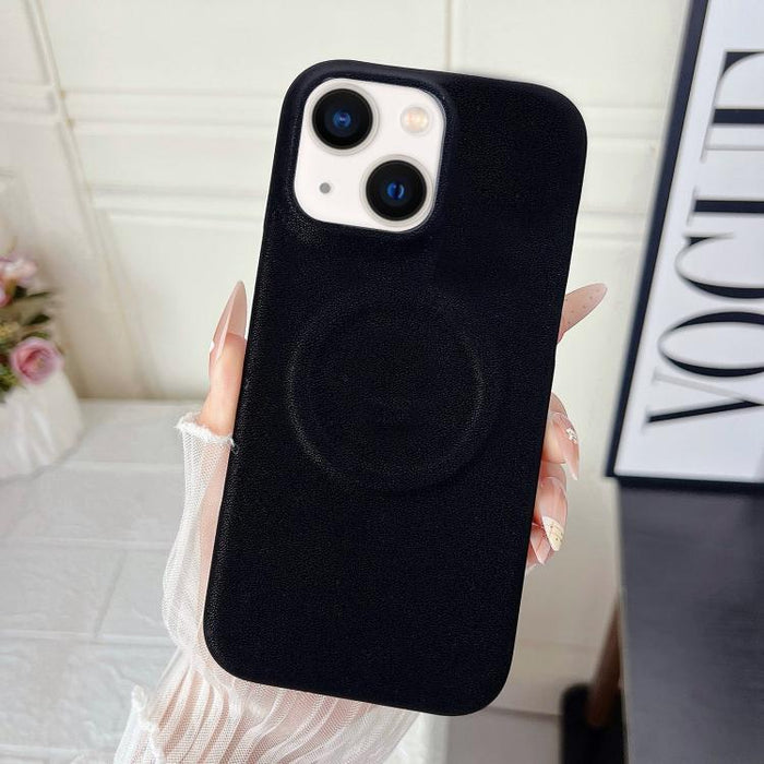 Funda magnética para teléfono con acabado mate aterciopelado de policarbonato y piel vegana., For iPhone 17 Pro Max, For iPhone 17 Pro, For iPhone 17, For iPhone Air, For iPhone 16 Pro Max, For iPhone 16 Pro, For iPhone 16 Plus, For iPhone 16          ...