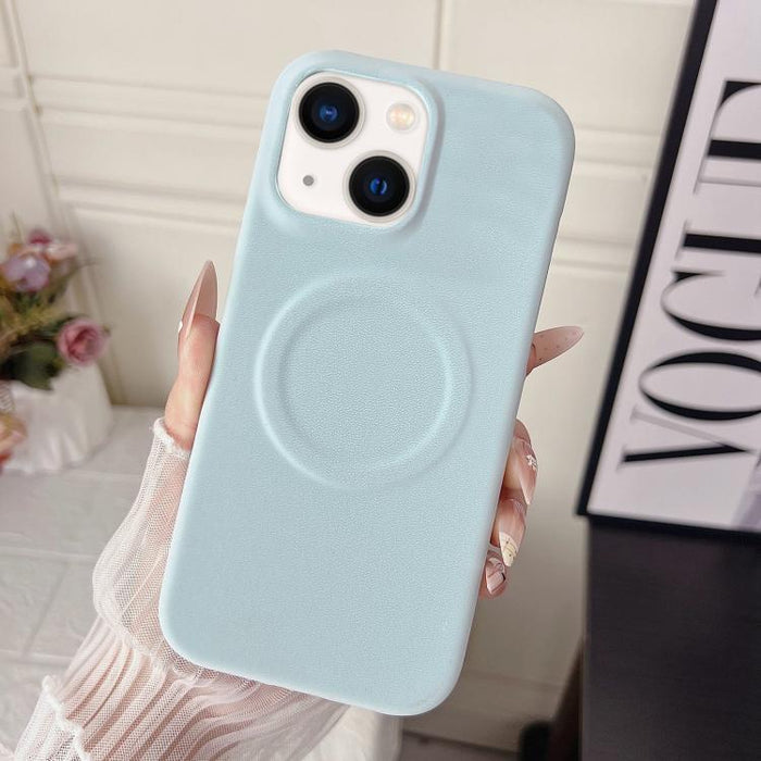 Funda magnética para teléfono con acabado mate aterciopelado de policarbonato y piel vegana., For iPhone 17 Pro Max, For iPhone 17 Pro, For iPhone 17, For iPhone Air, For iPhone 16 Pro Max, For iPhone 16 Pro, For iPhone 16 Plus, For iPhone 16          ...