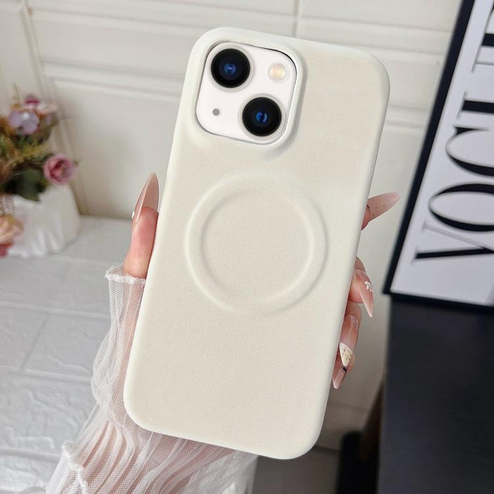 Funda magnética para teléfono con acabado mate aterciopelado de policarbonato y piel vegana., For iPhone 17 Pro Max, For iPhone 17 Pro, For iPhone 17, For iPhone Air, For iPhone 16 Pro Max, For iPhone 16 Pro, For iPhone 16 Plus, For iPhone 16          ...