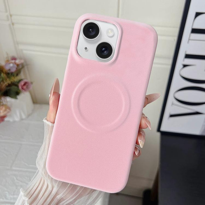 Funda magnética para teléfono con acabado mate aterciopelado de policarbonato y piel vegana., For iPhone 17 Pro Max, For iPhone 17 Pro, For iPhone 17, For iPhone Air, For iPhone 16 Pro Max, For iPhone 16 Pro, For iPhone 16 Plus, For iPhone 16          ...