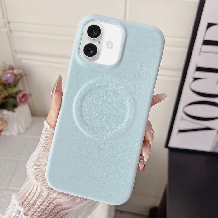 Funda magnética para teléfono con acabado mate aterciopelado de policarbonato y piel vegana., For iPhone 17 Pro Max, For iPhone 17 Pro, For iPhone 17, For iPhone Air, For iPhone 16 Pro Max, For iPhone 16 Pro, For iPhone 16 Plus, For iPhone 16          ...