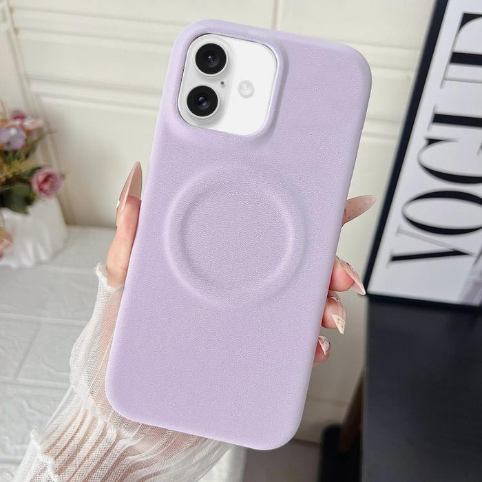 Funda magnética para teléfono con acabado mate aterciopelado de policarbonato y piel vegana., For iPhone 17 Pro Max, For iPhone 17 Pro, For iPhone 17, For iPhone Air, For iPhone 16 Pro Max, For iPhone 16 Pro, For iPhone 16 Plus, For iPhone 16          ...