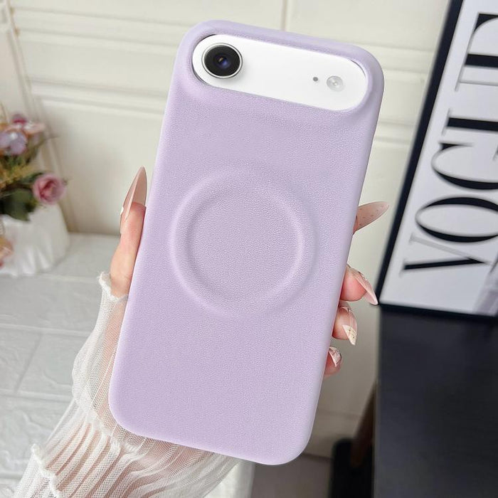 Funda magnética para teléfono con acabado mate aterciopelado de policarbonato y piel vegana., For iPhone 17 Pro Max, For iPhone 17 Pro, For iPhone 17, For iPhone Air, For iPhone 16 Pro Max, For iPhone 16 Pro, For iPhone 16 Plus, For iPhone 16          ...