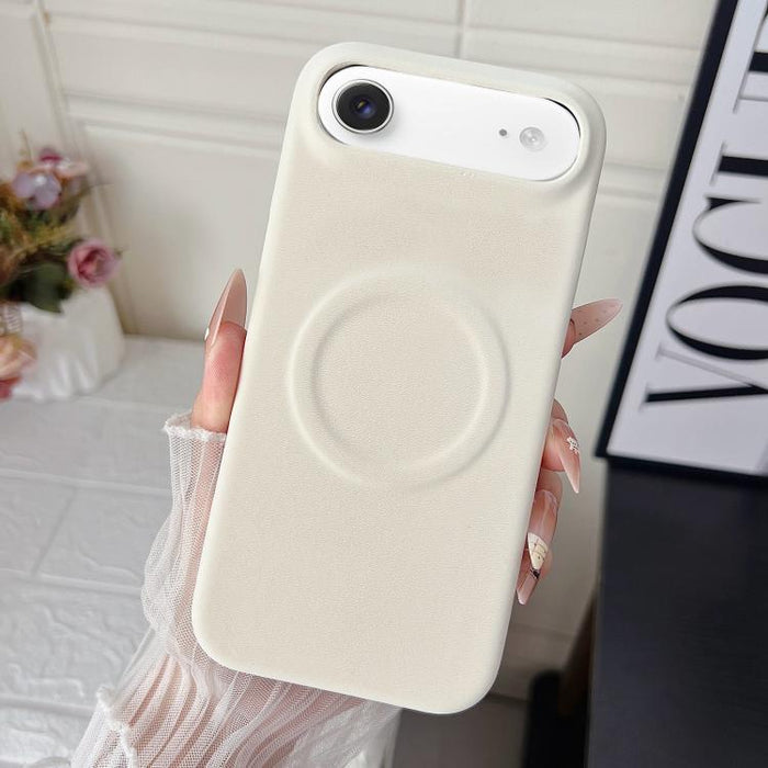 Funda magnética para teléfono con acabado mate aterciopelado de policarbonato y piel vegana., For iPhone 17 Pro Max, For iPhone 17 Pro, For iPhone 17, For iPhone Air, For iPhone 16 Pro Max, For iPhone 16 Pro, For iPhone 16 Plus, For iPhone 16          ...