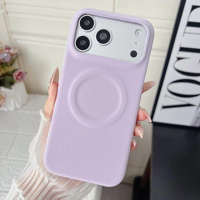 Funda magnética para teléfono con acabado mate aterciopelado de policarbonato y piel vegana., For iPhone 17 Pro Max, For iPhone 17 Pro, For iPhone 17, For iPhone Air, For iPhone 16 Pro Max, For iPhone 16 Pro, For iPhone 16 Plus, For iPhone 16          ...