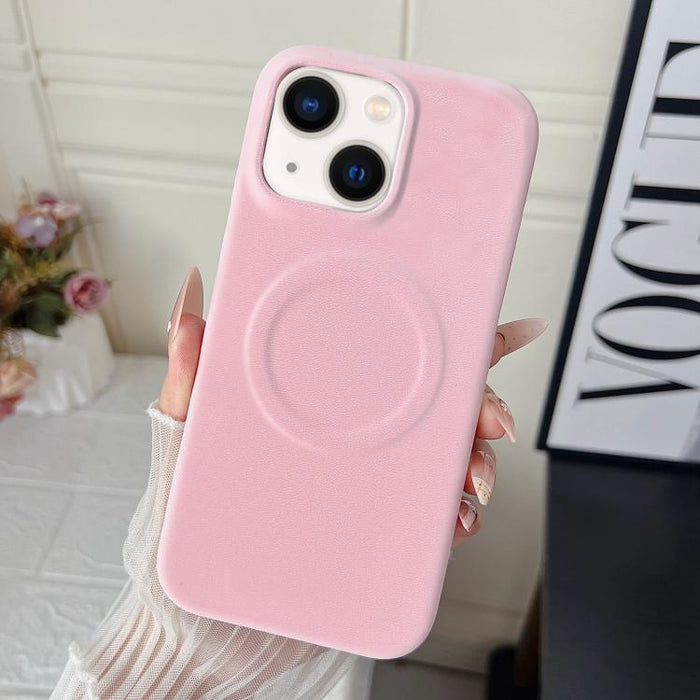 Funda magnética para teléfono con acabado mate aterciopelado de policarbonato y piel vegana., For iPhone 17 Pro Max, For iPhone 17 Pro, For iPhone 17, For iPhone Air, For iPhone 16 Pro Max, For iPhone 16 Pro, For iPhone 16 Plus, For iPhone 16          ...