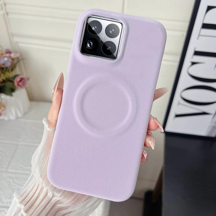 Funda magnética para teléfono con acabado mate aterciopelado de policarbonato y piel vegana., For Xiaomi 17 Pro Max, For Xiaomi 17 Pro, For Xiaomi 17, For Xiaomi 15 Ultra, For Xiaomi 15 Pro, For Xiaomi 15