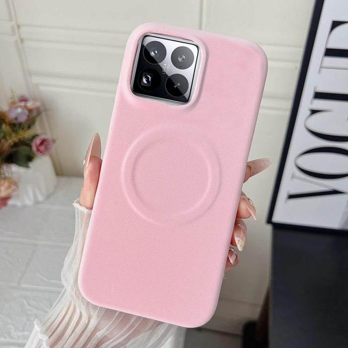 Funda magnética para teléfono con acabado mate aterciopelado de policarbonato y piel vegana., For Xiaomi 17 Pro Max, For Xiaomi 17 Pro, For Xiaomi 17, For Xiaomi 15 Ultra, For Xiaomi 15 Pro, For Xiaomi 15